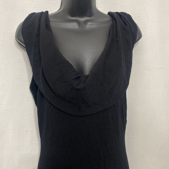 NWT ZARA FLUID NECKLINE LONG KNIT DRESS BLACK - Size L - Picture 7 of 12